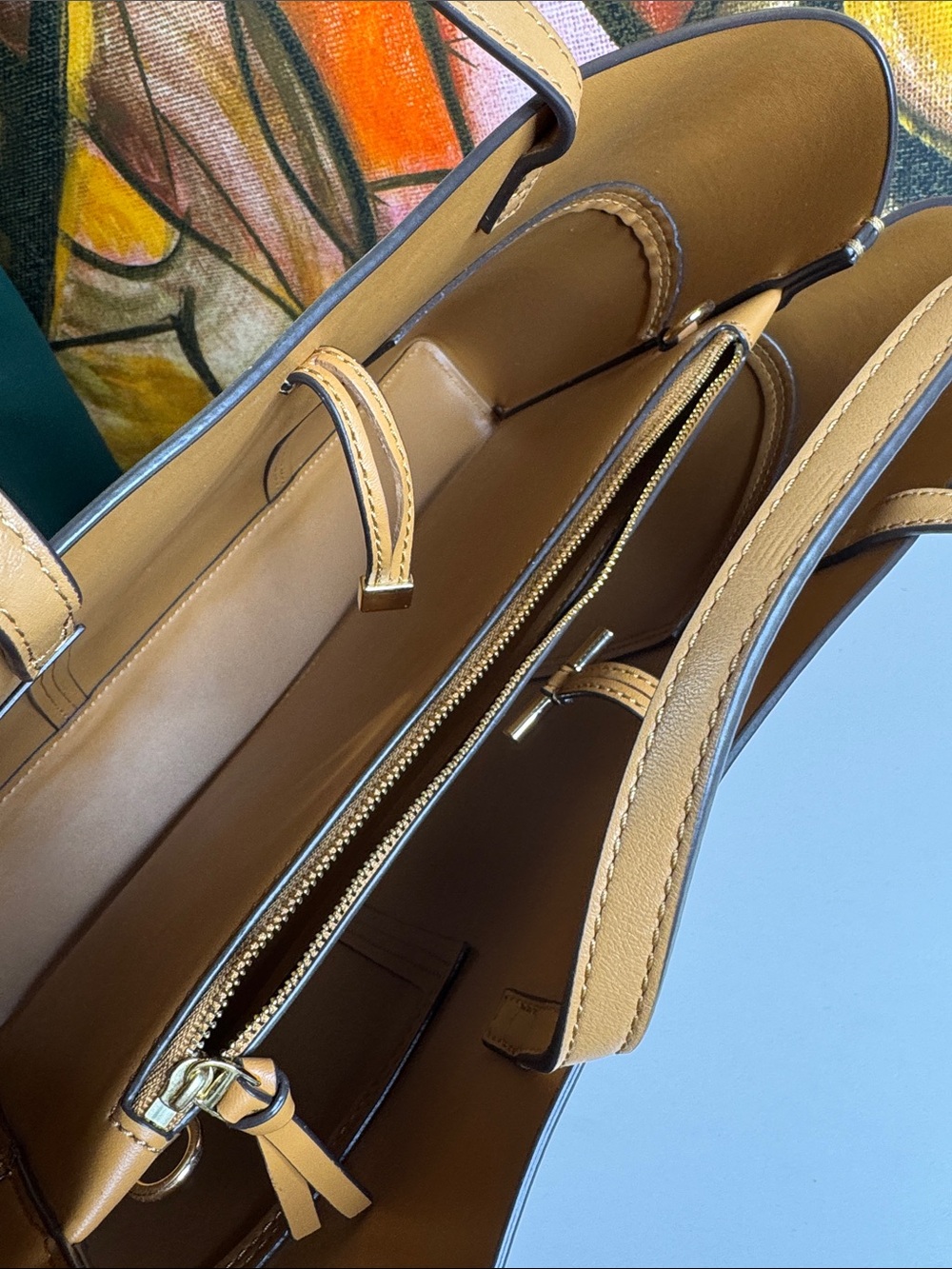 Tory Burch leather tote bag - Picture 3 of 9